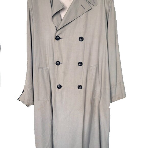 Bill Robinson, sophisticated light gray waterproof trench coat - Picture 1 of 11